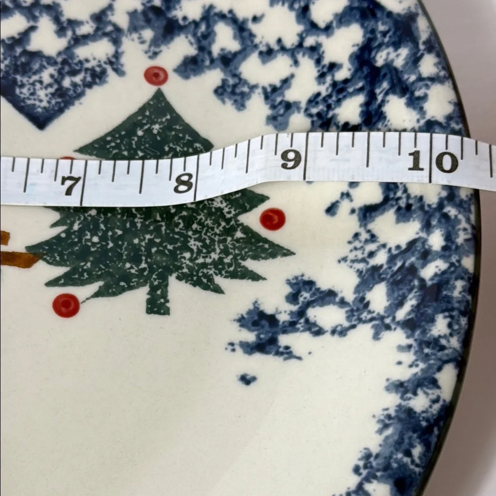 Rustic Cabin and Pine‎ Tree Decorative Plate